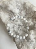 White Turquoise and Clear Quartz
