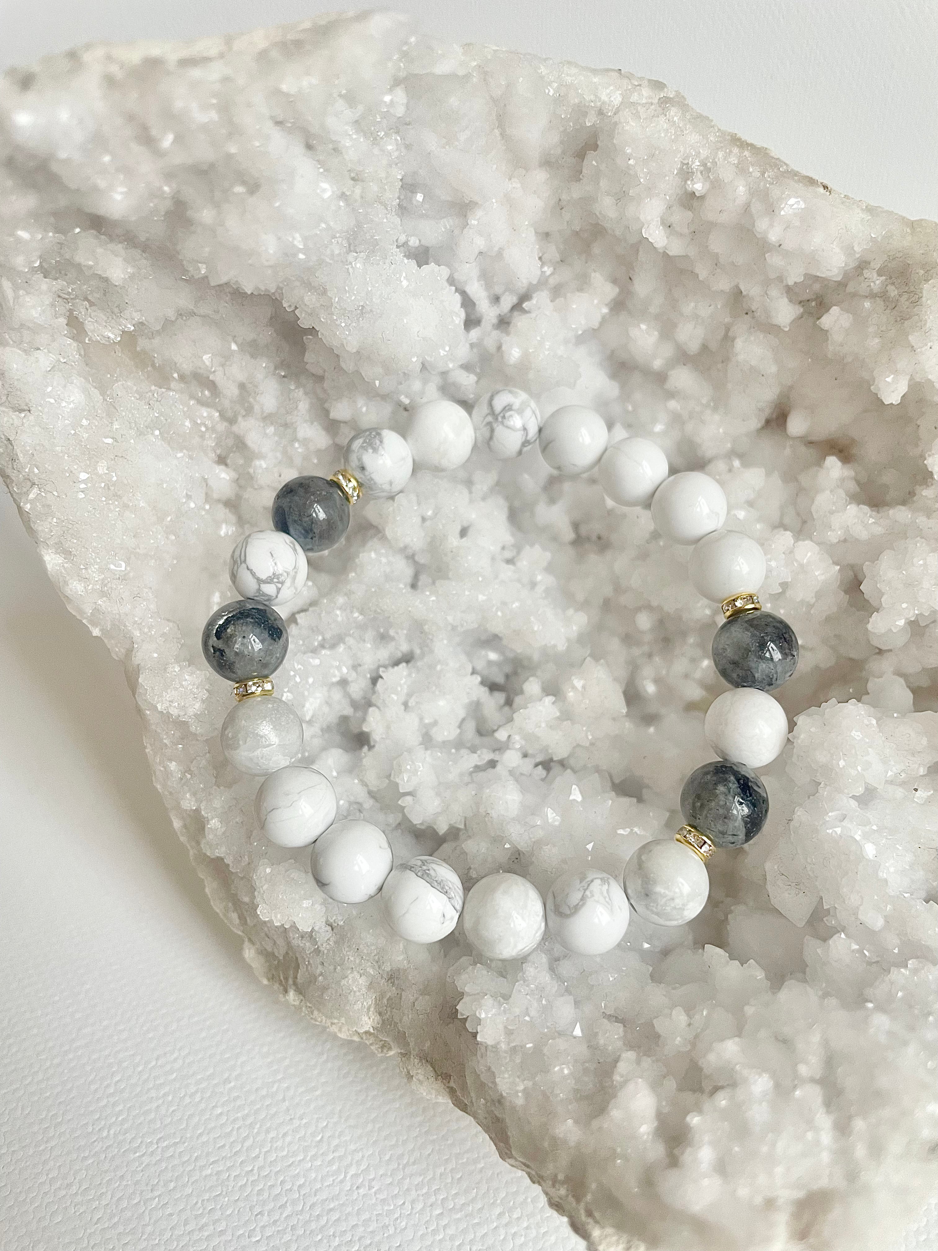 White Turquoise and Labradorite