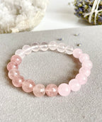 Rose Quartz, Strawberry Quartz and Morganite