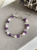 Amethyst, Clear Quartz and Rose Quartz