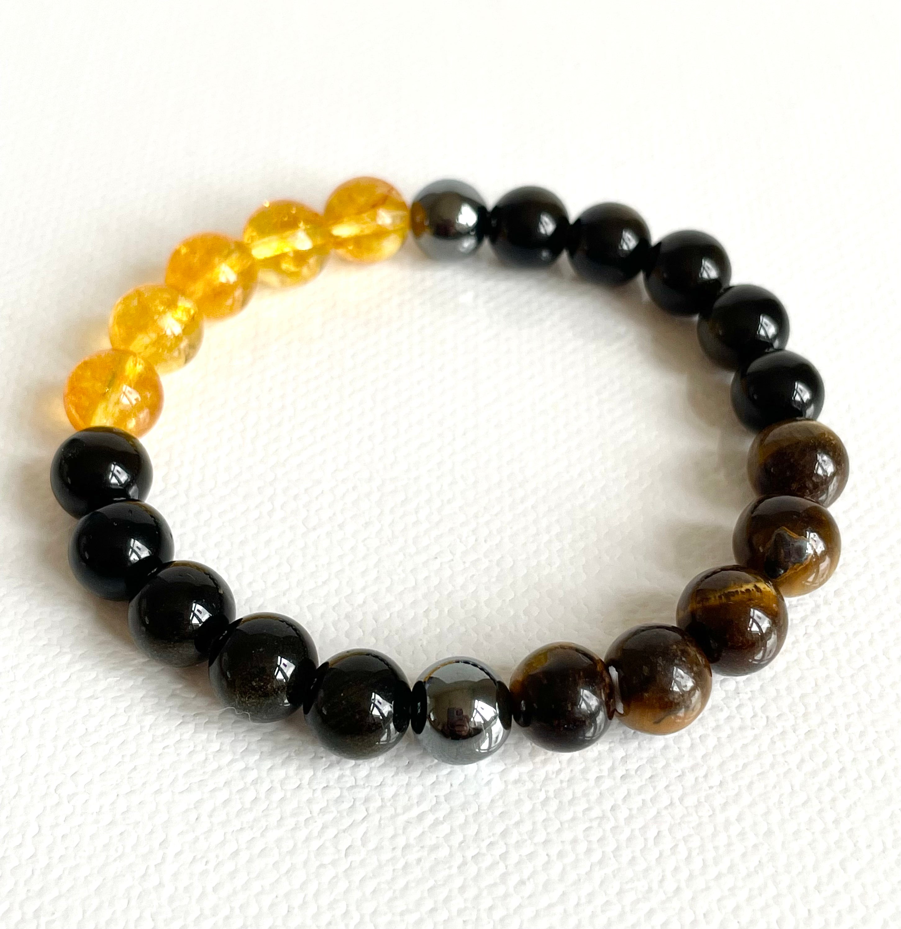 Gold Obsidian, Citrine and Tiger’s Eye