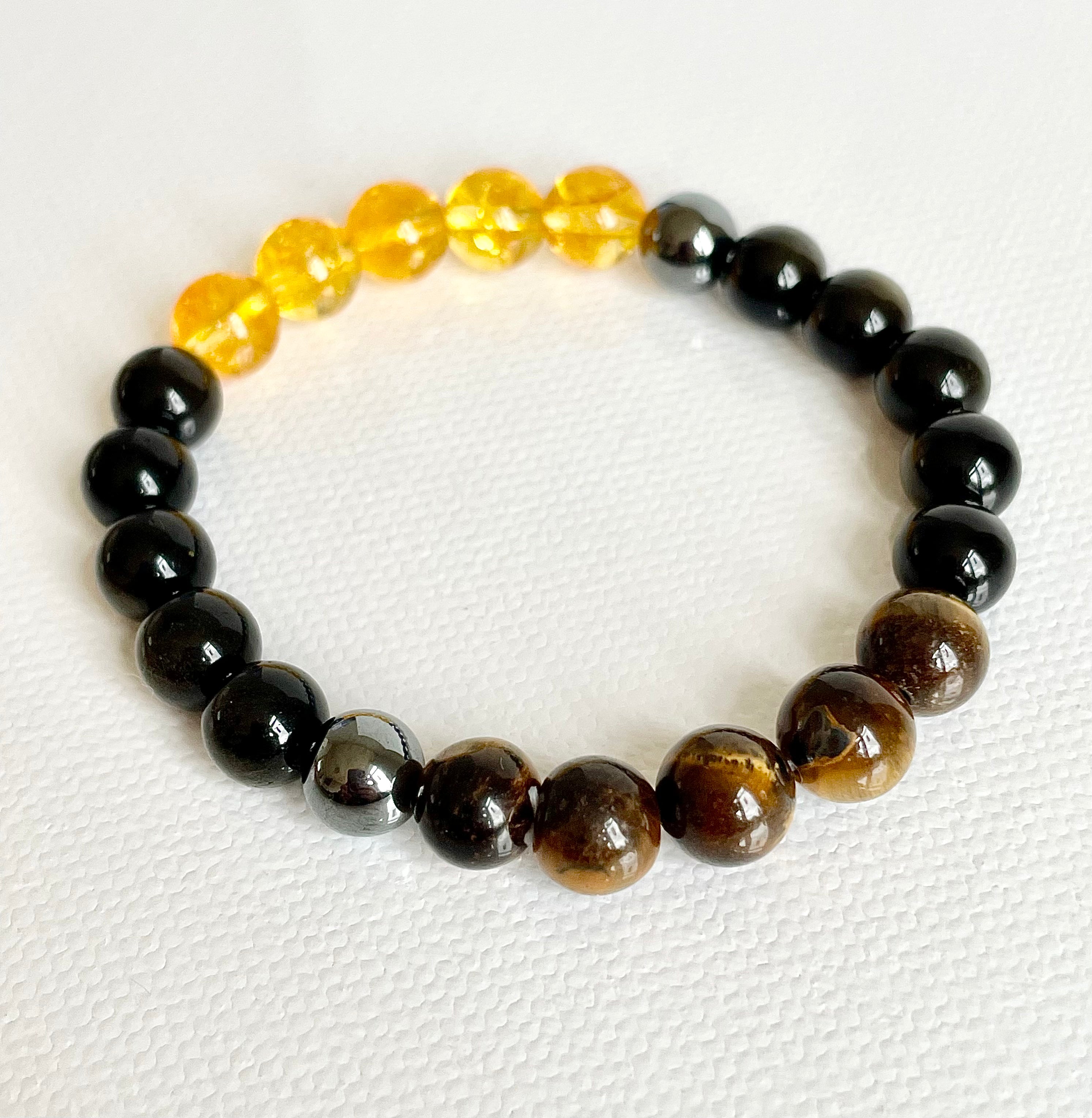 Gold Obsidian, Citrine and Tiger’s Eye