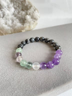Fluorite, Amethyst and Labradorite