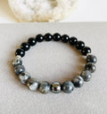 Obsidian, Labradorite and Hematite