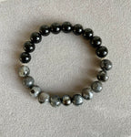 Obsidian, Labradorite and Hematite