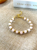 Rose Quartz with Gold Bead