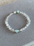 Clear Quartz and Angelite