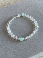 Clear Quartz and Angelite