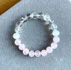 Rose Quartz, Clear Quartz and Selenite