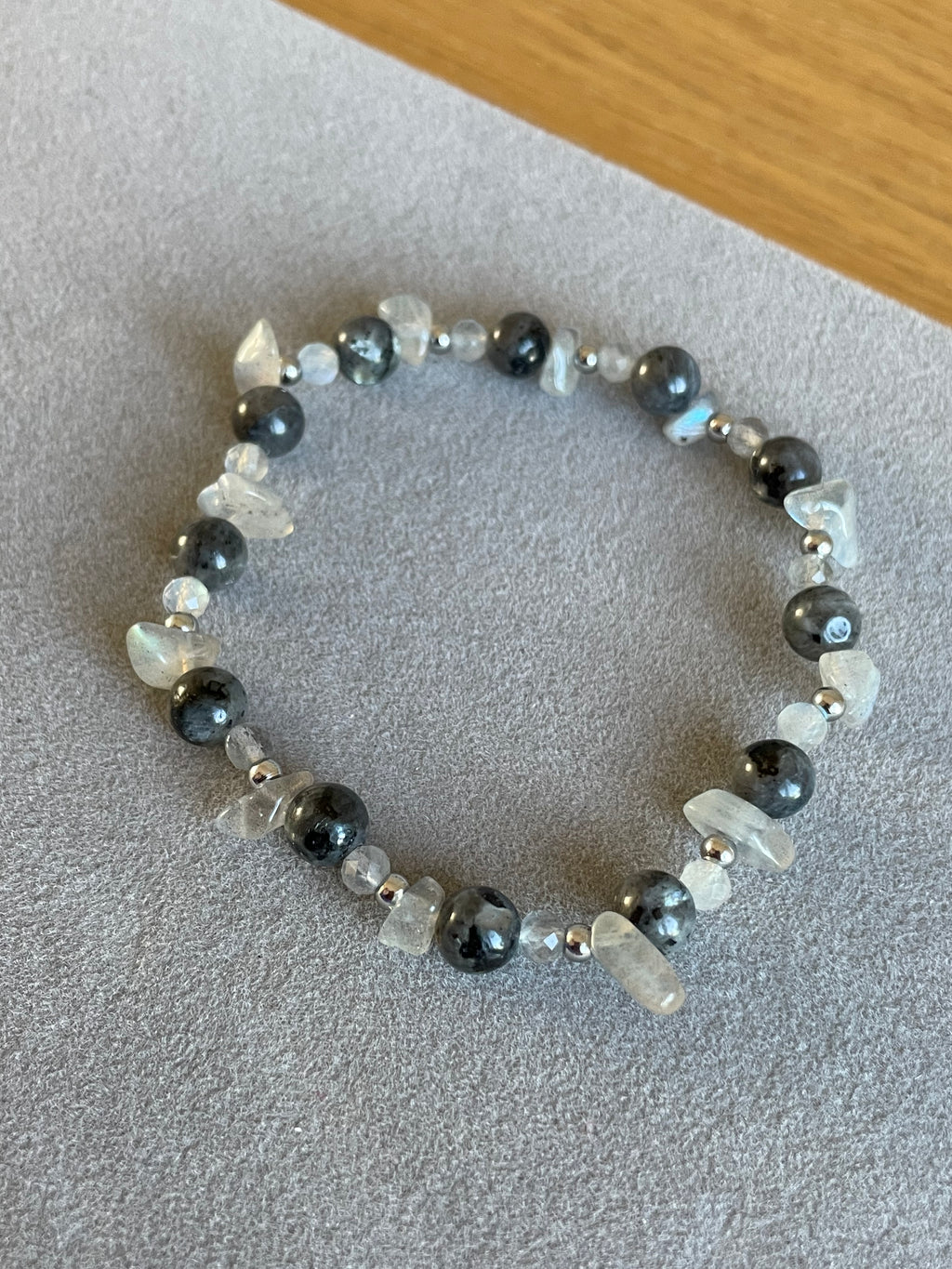 Grey and Black Labradorite