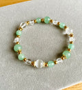 Green Aventurine, Clear Quartz and Selenite