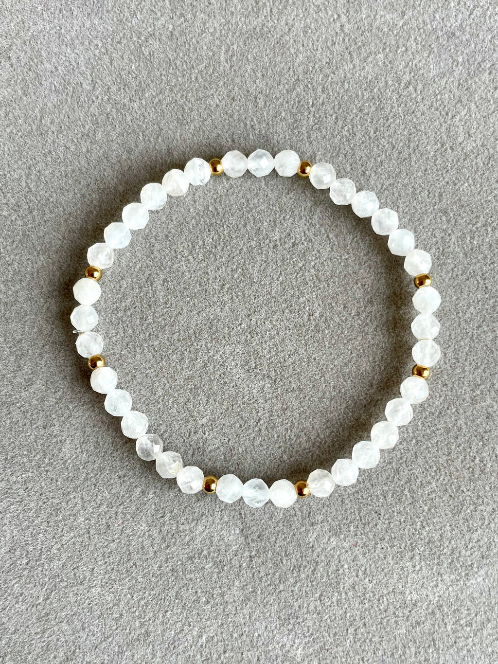 Faceted Moonstone 4mm