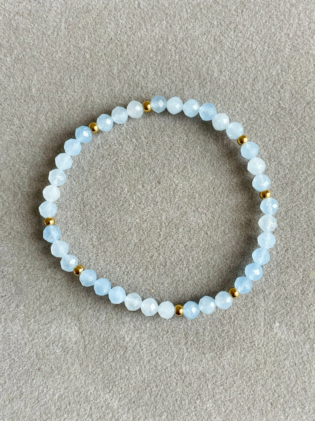 Faceted Aquamarine 4mm