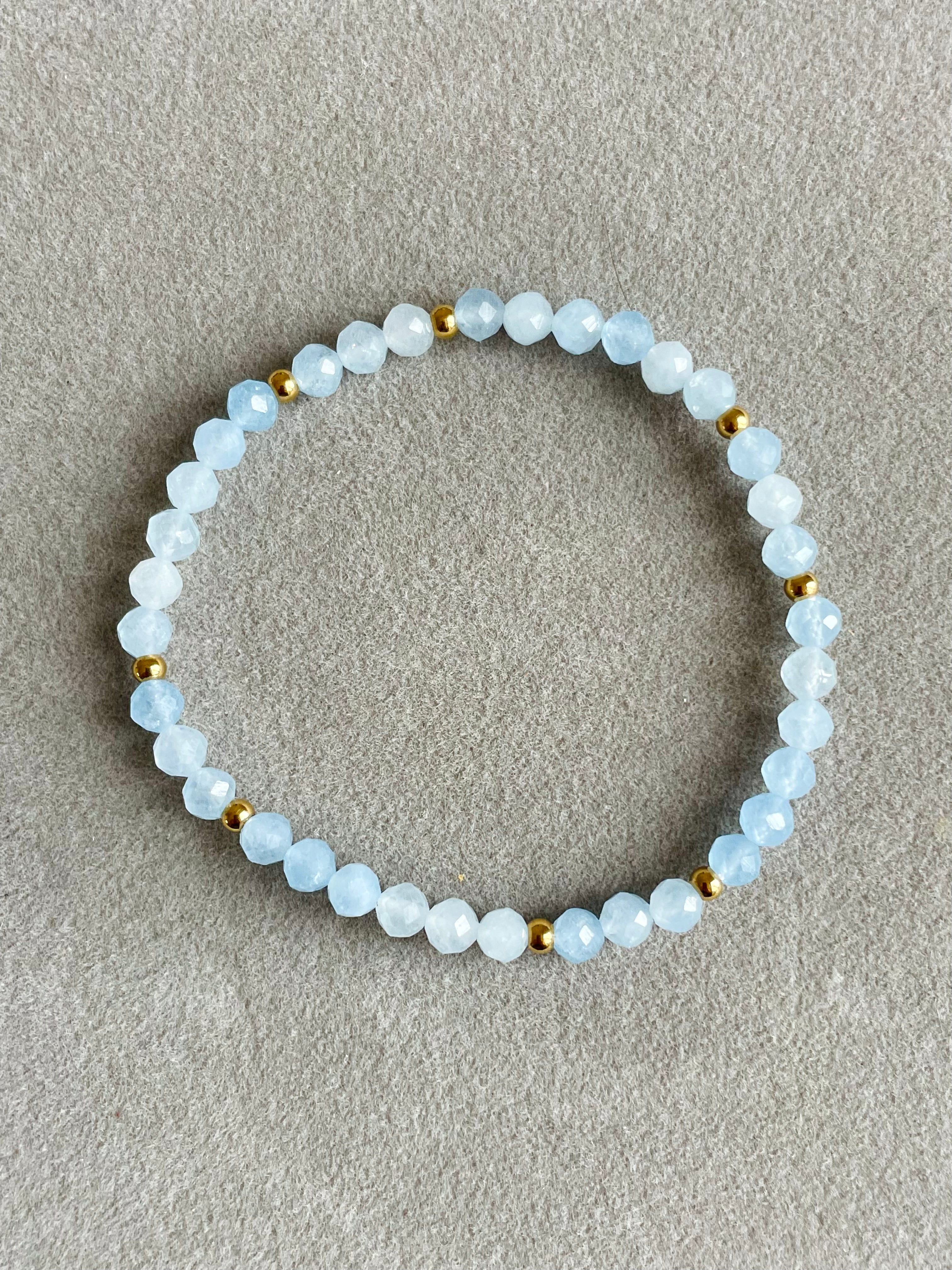 Faceted Aquamarine 4mm
