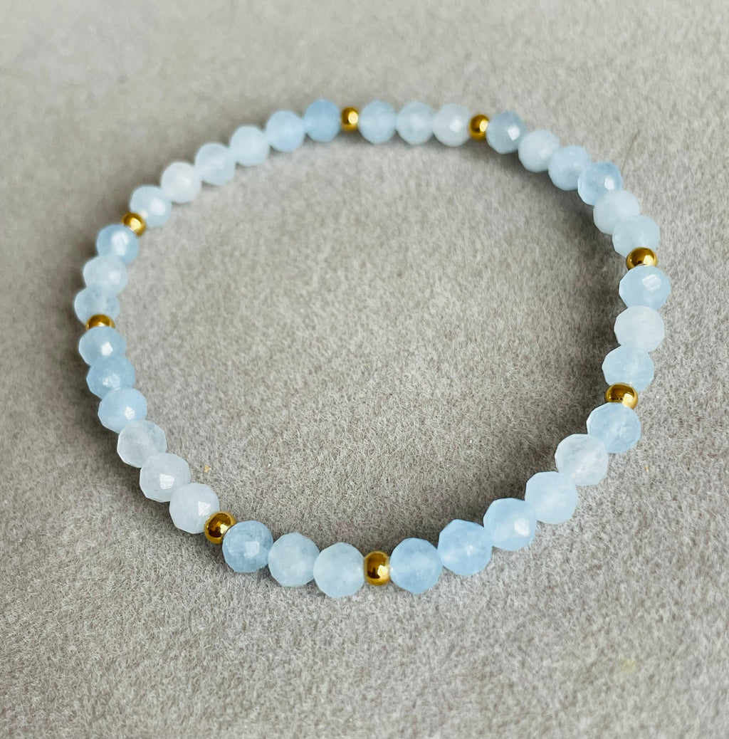 Faceted Aquamarine 4mm