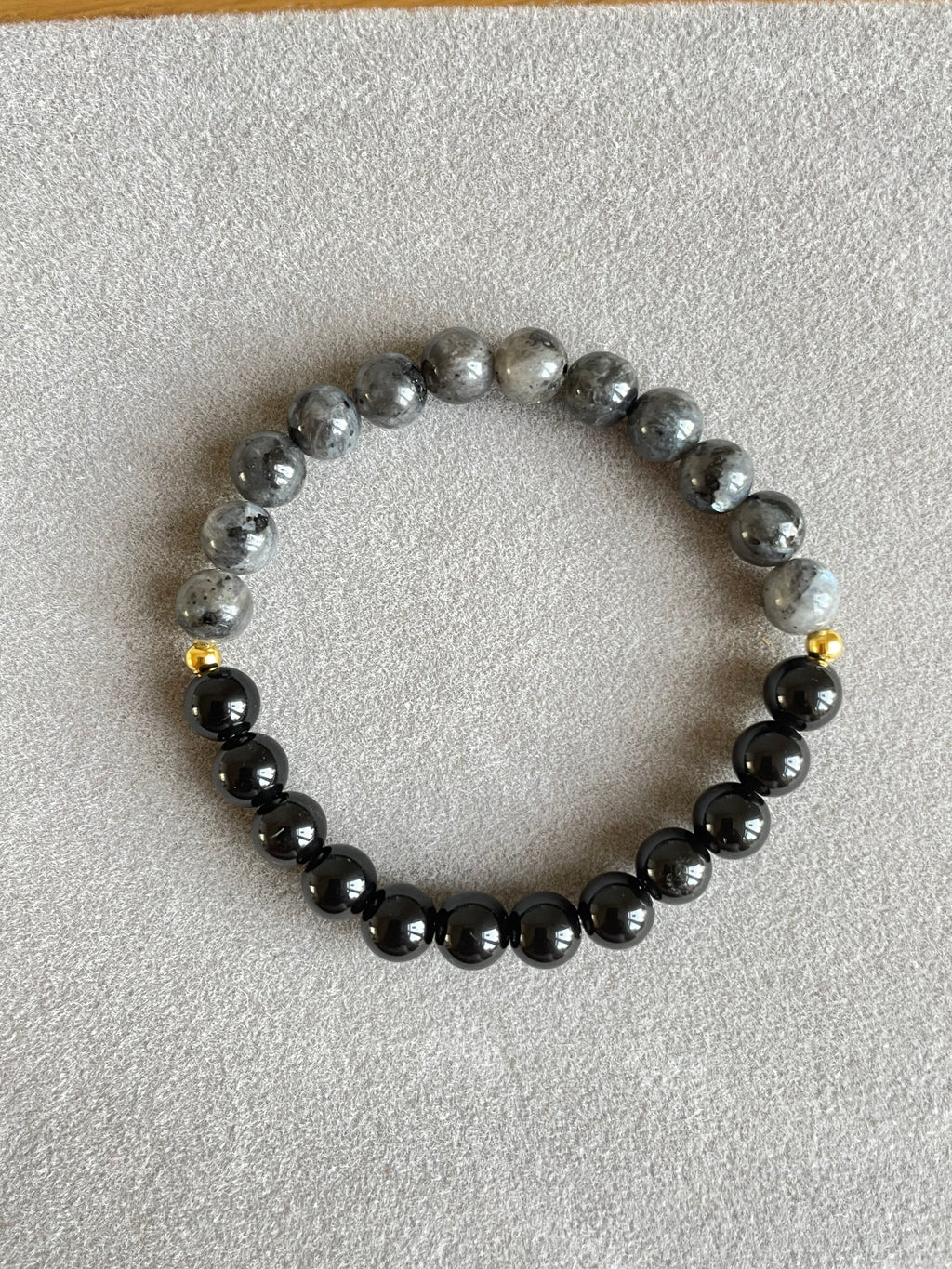 Obsidian and Labradorite