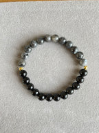 Obsidian and Labradorite