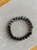 Obsidian and Labradorite