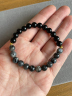 Obsidian and Labradorite