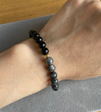Obsidian and Labradorite